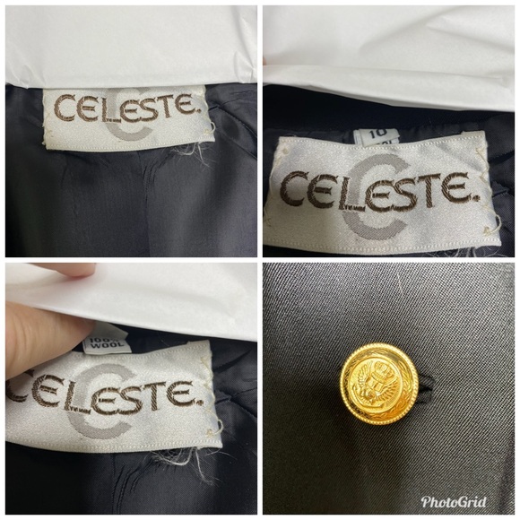 Celeste || Merlin Tailored Dickey Blazer/Jacket; Vintage inspired look. Size 10 - Picture 9 of 15